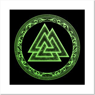 Valknut Viking Warrior Symbol Posters and Art